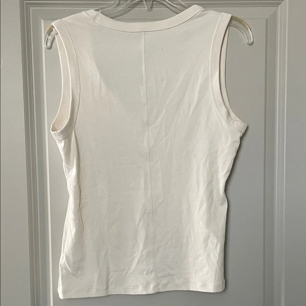 Universal Thread White V-Neck Tank - Picture 3 of 3